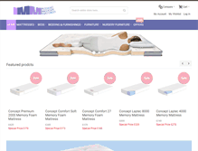 Tablet Screenshot of internetmemorymattress.co.uk